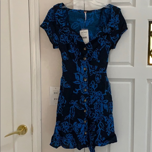 Free People Dresses & Skirts - Free People A Thing Called Love Dress Blue